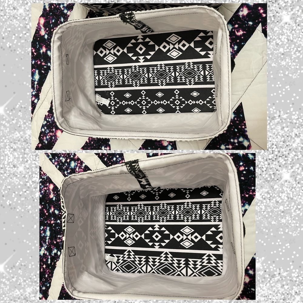 Victoria’s Secret PINK Galaxy full/queen comforter sheet set Aztec bins duffel++ - Picture 12 of 13